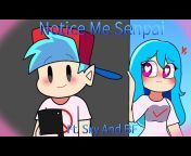 Friday Night Funkin' - NOTICE ME SENPAI! (FNF Animation) Sky and ...