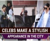 Deepika Padukone, Ranbir Kapoor and Jacqueline Fernandez recently made a stylish appearance in the city. While Deepika was spotted in a white shirt and denim jacket at the airport, Jacqueline Fernandez looked super stylish as she was spotted post dance rehearsals. Check it out.