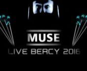 Multicam of Muse gigs in Bercy in 2016.nnFull 01/03/2016 gig (except Madness and both Drones, not edited) + songs from others nights (see bellow) + 2 songs from Drones Festival Tour 2016 in France. United States of Eurasia was lacking of good videos sources so it was not edited.nnThis 1st March gig was one of the best of the Drones World Tour with first performance of Butterflies &amp; Hurricanes and Blackout since 2013 and of Take a Bow since 2011. It was the last performance of Blackout to dat