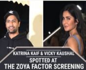 Sonam K Ahuja and Dulquer Salmaan will be seen together on the big screen for the first time in the film titled The Zoya Factor. The movie is based on Anuja Chauhan&#39;s best-selling novel of the same name. The Zoya Factor is all set to release today, September 20, 2019. In the movie, Zoya becomes a lucky charm for the cricketers. A special screening for the film was held on the 19th of September. Sonam K Ahuja and Anand Ahuja were snapped at the screening of Sonam&#39;s upcoming film The Zoya Factor.