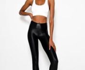 Take your workout and style game up a notch with the Black Lustrous Legging from Koral. Sleek and shiny, these iconic leggings are now available in high rise.