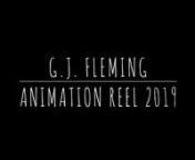 Here&#39;s my 2019 animation reel. Enjoy!nnVisit me at:ngjflemingart.comnnContact me at:ngj@gjflemingart.comnnnReel Breakdown:nnBig Manly Chess, Directed by George Fleming:nn1. Beef &amp; Duke screaming sequence: Animation, Cleanup, Color, character designnnnAngel Heart Productions: The Bugfathernn2. Don &amp; Mikey: Animation &amp; Cleanupnn3. Mikey Song &amp; Dance: Animation, Cleanup &amp; ColornnnNothing To Say, Directed by Aubry Mintz:nn4. Dan enters zoo and animals react: cleanup animation, In