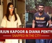 Arjun Kapoor and Diana penty were snapped in the city where Arjun Kapoor slayed his Casual look which was a Gucci T-shirt and a blue jeans