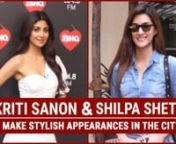 The Housefull 4 actress Kriti Sanon gave us style statement for denim look as she spotted by the paps in the city. She styled her hair open and straight.on the work front, Kriti Sanon&#39;s upcoming film Housefull 4 starring Akshay Kumar, Riteish Deshmukh, Bobby Deol, Kriti Kharbanda and Pooja Hegde. Shilpa Shetty was spotted in a white bodycon dress paired with a yellow stiletto.