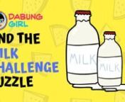 Hello friends, here is an interesting puzzle! Can you measure milk? nnIn this puzzle, you have to help Bunty get milk to prepare his dessert. Dabung Girl and Bunty are caught in a difficult scenario where Bunty needs 4 litres of milk while the milkman has only 3 litres and 5 litres measuring jugs. You have to find out a solution so that Bunty can prepare his sweet dish. So, are you guys ready with your jugs? nnKeep your eyes open while solving these puzzles.nn#riddles #paheliyan #puzzlennSubscri