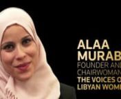 Video profile of Alaa Murabit winner of the 2013 Trust Women Hero award.nnAlaa Murabit is seen as a visionary and pioneer in Libya, helping to put women’s rights at the heart of the country’s new political landscape. She founded The Voice of Libyan Women (VLW), an organisation that advocates against gender violence and trains women to participate in government and speak out for their rights to be recognised in national policies. Her latest campaign is “Noor”, using the Quran as a lens to
