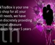 PinkToyBoxn37 Park Place tttnCASTLE CARY G68 8FSn078 0698 6657nhttp://www.pinktoybox.co.ukninfo@pinktoybox.co.uk nnPinkToyBox is your one stop shop for all your adult needs, we have been discretely providing personal pleasure products for over 5 years with over a quarter a million extremely satisfied customers. pay us a visit and Give yourself some love today. Discretion and plain packaging assured, privacy guaranteed.