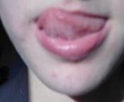Cool sexy lip licking :)