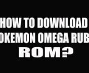 How to Download Pokemon Omega Ruby Rom?: http://pokeballmastertv.blogspot.com/nnI am very happy to present to everyone that you can now download and enjoy playing Pokemon Omega Ruby Rom with 3DS emulator that works on iOS, iphone, ipad, Android, PC and Mac. I have tested it, that is why I am sharing this video that resembles of how I did it with mine. nnPokemon Omega Ruby Rom 3DS Emulator Supports:nn1. iOS - iphone and ipadn2. Android -- 4.2 and aboven3. Windows Phone 8n4. BlackBerryn5. PCn6. Ma