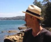 Lawrence from One Joy Foundation on location from Cobblers Beach - site for Sydney&#39;s first Nude Ocean Swim Event