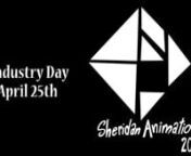 Sheridan Industry Day screening of 2013 is April 25, check out the video to see how amazing it is going to be! Mark it down on your calenders!nnIntroduction and End of Commercial: nConcept and Artists: Elaine Chen, Michelle Zhu, Reina Kanemitsu, Mincheul Park, Natan Moura, Chris Parks, Aaron Fryer, Benjamin Anders, Rainie GuonReel Composted by: Shimo Wang, Elaine Chen, Chris Park, Rainie GuonSpecial Thanks: Aldines Zapparoli, Jason Teeuwissen, Tony TarantininMusic by: Bram CaynennGraduates in or