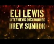 ELI LEWIS interviews Best Porn Star Escort nominee DREW SUMROKnnThe 2013 Hookies Awards presented by RentBoy.comnHosted by SHARON NEEDLES and COLE ESCOLAnat New York City&#39;s Roseland Ballroomn(http://www.thehookies.com)nnFollow DREW and ELI on Twitter!n@EliLewisXXXn@DrewSumrokXXXnnDirected and Produced by Jason Lee Courson (www.CoursonDesigns.com)