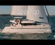 The SporTop version of the Lagoon 450 has been developed to sailors who wish to enjoy the comfort of a 45&#39; catamaran in a more conventional version with a bulkhead mounted steering station