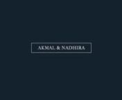 Akmal + Nadhira's Solemnization\ from nadhira
