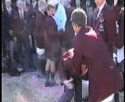 The week-long Hazing process of initiation into Paul Roos Gymnasium, an upper-middle class South African public high school. I condemn these practices that brutalize young boys. Witness children being broken down, made to fight each other, cigarettes stuck into their mouthes, psychologically tortured, forced to wear daipers and suck pacifiers. This video is from the year 2000. As of 2023, the school continues to have a week of these types of orientation activities for boys, then act surprised wh