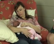 In this video, Nancy talks Michelle through her first time using Natural Breastfeeding positions. Michelle was using the cross-cradle hold at home and she begins with her hands and arms in this familiar position. One of the key points is having patience to learn how to help your baby assist you. When baby Vivian’s front is resting on Michelle’s body, this orients baby. In these positions, even if it takes a little time to make it work, most babies will keep trying without getting too upset.