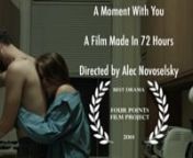 A couple struggles through the anniversary of their best friend passing.nnThis film was written, shot, and completed within 72 Hours for the Four Points Film ProjectnThis film won Best Drama at the Four Points Film Festival Jury Awards in 2014nnThis film contains harsh language and sexual themes. No nudity. Suggested age viewing 13+nnProduced, Directed, and Edited by: Alec Novoselsky alecnovo.comnWritten by: Isaac SmithnnCASTnMelody Burley: Melody JefferiesnJacob: Zac ChamberlinnConnor: Cedric B