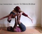 This is a promotional video for the Lunar Immersion taking place in March 2015 at Baltimore Yoga Village. BYV is the first place in Baltimore to ever host AcroYoga classes and courses; and we are thrilled to bring our initial teacher Jean-Jacques Gabriel back to Baltimore with his lovely co-teacher Katie Capano. Thanks to Jean-Jacques&#39;s long history with our studio, we now have 3 certified teachers who are teaching all elements of AcroYoga at BYV, the thai massage, acrobatics, and flying therape