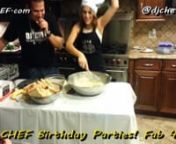 DJ CHEF Cooking Class Birthday Parties is the hot new idea for Fab 40th, 45th 50th Birthday Parties! Cutthroat Kitchen Champion DJ CHEF comes to your home &amp; cooks, DJ&#39;s &amp; teaches while you &amp; your friends eat, drink, learn, dance &amp; sing!