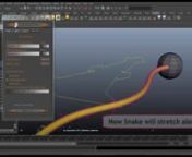 Download This Free Maya Snake Rig FromCreativeCrash:n==============================================nhttp://www.creativecrash.com/maya/downloads/character-rigs/c/as_easysnakennNow this tool is available for sale. For details, contact : subbu.add@gmail.comnExplained how to attach scaled rig to motion path at the end of the video, as requested by one of my client.nnChapters:n-------------n00:05- Stretch Along Path n01:01- Hair Snakes Stretching From The Head &amp; Travelingn01:10- Travel On