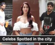 Nora Fatehi was spotted out in the city today. The Dilbar girl looked super hot in a white crop top and denim jeans.The dancer who won our hearts by amazing belly dancing in dilbar was recenty seen in a batla house song o saki saki which is the remix of the original version of the song by the same name.Nora Fatehi will also be starring next in Street Dancer 3D along with Varun Dhawan and Shraddha Kapoor. Later Sidharth Malhotra was spotted today. He is currently promoting his upcoming movie jaba