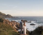 Bo &amp; Caroline&#39;s gorgeous coastal elopement at Pfeiffer State Beach in Big Sur, California