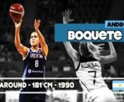 Andrea Boquete - All Around - 181 cm - 1990 - Argentina - Spain nLiga Nacional Argentina - South American Championship - World Cup