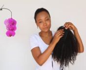 Fro (and 3c) Ponytail Tutorial from 3c