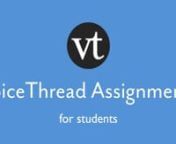 VoiceThread in the LMS - Student Guide from lms