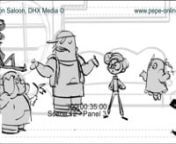 Storyboard and animatic for Dorg van Dango a Cartoon Saloon series.