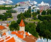 Enjoy to see the Tallinn city from a whole new perspective! nnThis short film was filmed and produced by photograph Andrew Bodrov in July, 2010. nnShot on an Canon 5D Mark II and handmade tilt-shift lens. Soundtrack: Halliste Pillilugu, Saaja Lugu, Hiiu Valss by Johannes Taul and Ants Taul