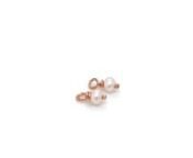Teeny Tiny Pearl Drops for Sleeper Earrings in 9ct Rose Gold from 9ct