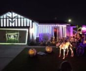 After the atmospheric loop I created, I treated the neighborhood to a special show for Hallows Eve.