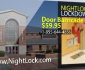 Nightlock Lockdown Door Barricade for Active Shooter from lockdown 