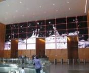 I was in Philly today and got to stop by the Comcast Center to see there LED wall. Holy crap, it was unreal, really sometimes its hard to tell what was real and fake. At 84 feet wide 25 feet high and 10 million pixels deep, this &#36;22 million screen is bad ass.