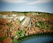 This video clip presents a short, low-resolution sample exploration of ancient Rome using the Rome Reborn 3D digital model. The tour begins over the Tiber River near the Circus Flaminius and Tiber Island. It continues past the Circus Maximus, Septizodium, Arch of Constantine, Meta Sudans, Colossus of the Sun, Flavian Amphitheater, Temple of Venus and Rome, and ends in the Roman Forum.nnRome Reborn is an international initiative to use 3D digital technology to illustrate the urban development of