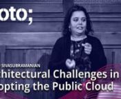 This presentation was recorded at GOTO Amsterdam 2022. #GOTOcon #GOTOamsnhttp://gotoams.nlnnMadhu Sivasubramanian - Domain Architect at ING with hands-on experience in distributed large-scale web applicationsnnORIGINAL TALK TITLEnFlirting with the Public Cloud: Challenges of Regulated, Large Enterprises in Moving to the Public CloudnnABSTRACTnThe public cloud is by now a mature infrastructure that many businesses are fully leveraging. But some are still in the initial stages of their relationshi