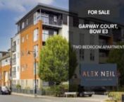 A modern and spacious two-bedroom apartment in Garway Court, Matilda Gardens, Bow E3. Just moments away from Roman Road and its amenities and Bow Road Station. This ideal location provides access to everything you need within minutes. Leave your car parked in the private space and stroll down to the market or the tube to commute to work. The accommodation itself is generous in size and flooded with natural light. With two double bedrooms, the versatility allows the new owners to have a spare roo