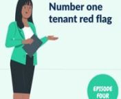 Number 1 tenant red flag | The Profitable Rental Podcast Episode 4: Quick Video 3 from tenant episode 1