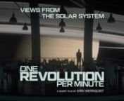ONE REVOLUTION PER MINUTE is a short film I made to explore my fascination with artificial gravity in space.n nIt takes place aboard the