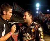 Tony Stewart has won in just about everything he has ever raced and can now lay claim to a World of Outlaws Sprint Cars Series victory. Join WorldofOutlaws.com as they catch up with the excited Rushville, Ind. native moments after his win.