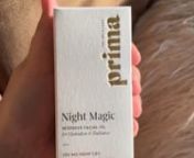 Night Magic &#124; Intensive Facial Oil with Moringa &amp; Prickly Pear &amp; 300mg Organic CBD Madeline Cait ODonnell
