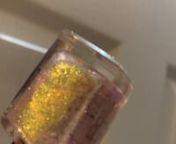 I love the shift between pink and gold as well as the different sized glitters. It’s a hodgepodge of angelic goodness. Great as a topper or peaking under a sheer jelly polish.nn==&#62;https://lightslacquer.com/products/99-angel