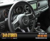 https://www.danobriencdjr.comn175 Pelham St, Methuen, MA 01844nSales: (978) 651-1854nnHi my name is Ben and I&#39;m with Dan O&#39;Brien Chrysler, Dodge, Jeep, Ram and today I&#39;m going to show you the 2021 Jeep Wrangler Sahara.nnThis 2021 Wrangler Sahara Unlimited comes with Snazzberry Pear-Coat Exterior paint, and a Black 3 piece hard Topnn18 inch polished wheels with all-terrain tires, featuring jeep logos on wheels. Other features include: Power heated mirrors, Automatic headlamps and front fog lampsn