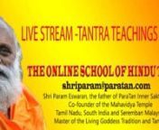 LIVESTREAM WITH SADHGURU SHRI PARAM ESWARAN @ 8.30 PM MALAYSIAN STANDARD TIME 31ST JULY nEXPLORE MANTRA OF THE MAHAVIDYA AND THE SACRED WOMB-part 4nTHE GRANDMOTHER SPIRITnDhumavati is the eldest among the Goddesses, the Grandmother Spirit. She stands behind the other Goddesses as their ancestral guide. As the Grandmother Spirit, she is the great teacher who bestows the ultimate lessons of birth and death. She is the knowledge that comes through hard experience, in which our immature and youthful