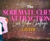 AAHH! �I am so excited for my Free Soulmate Client Attraction 3 Day Live Video Challenge! �nnWe start Monday 7/19 - Wednesday 7/21 &#124; at 4:30 PM PSD / 7:30 ESDnnThis challenge is perfectly created for you if you&#39;re ready to: n nACTIVATE YOUR VISIBILITY &amp; GET WILDLY BOOKED OUT ON LIVE VIDEO! nnIf you want to manifest soulmate sister clients 100 times faster with ease &amp; FLOW, you must get this step down, love.nnAnyone can hit the ‘go live’ button.nAnyone can make a video on Facebo