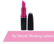 https://www.pinkcherry.com/products/my-secret-vibrating-lipstick (PinkCherry US) nhttps://www.pinkcherry.ca/products/my-secret-vibrating-lipstick (PinkCherry Canada)nn A beautiful, ultra pleasurable little treat from the uniquely discreet My Secret, the Vibrating Lipstick is a secretive, sexy addition to any make-up bag or purse- like all the offerings from this line, the design and packaging would be completely at home on a high-end makeup counter.nnNo one will be the wiser when they catch a gl
