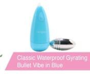 https://www.pinkcherry.com/products/classic-waterproof-gyrating-bullet-vibe-1?variant=21454656962645 (PinkCherry US) nhttps://www.pinkcherry.ca/products/classic-waterproof-gyrating-bullet-vibe-1?variant=16018725339230 ( PinkCherry Canada) nnThrobbing into your toy top 10 with over-the-top power, CalExotic&#39;s Classic Waterproof Gyrating Bullet is anything but boring! An extremely versatile shape and two pounding vibe modes combine with water tight construction perfect for splashy wet fun. nnFirm a