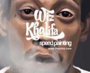 Wiz Khalifa Speed Painting done by Unkommon Kolor&#39;s The REAL Jeremy Biggers. Adobe Photoshop CS3 x Wacom x 1 hrs.Mugshot reference from his arrest last night.