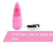 https://www.pinkcherry.com/products/pinkcherry-two-to-tango-bullet-vibe (PinkCherry USA)nhttps://www.pinkcherry.ca/products/pinkcherry-two-to-tango-bullet-vibe (PinkCherry Canada) nnnOf all the folksy little expressions out there, &#39;it takes two to tango&#39; is one you&#39;ve probably heard more than a few times. It&#39;s also a lot less metaphorical than some. It really does take two people to tango - if you&#39;re talking about dancing, that is. Luckily, you don&#39;t need to be a twosome to take part in the danc